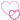 2 pink hearts switching colors (light and dark)